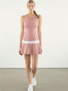 Lululemon Hot HitterTennis Dress - Pink/ White - see pictures for correct color